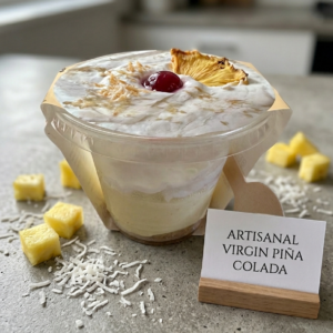 Artisanal Nice Dessert - Virgin Pina Colada (Fresh Cream & Pineapple)