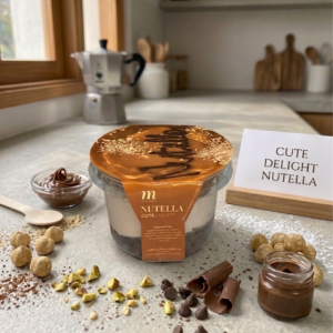 Artisanal Cute Delight Dessert - Nutella Indulgence (Chocolate Sponge & White Chocolate)