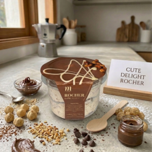 Artisanal Cute Delight Dessert - Rocher Luxury (Milk Chocolate & Crunchy Hazelnut)