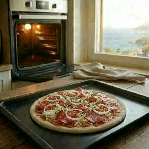 Handmade Frozen Pizza Diavola