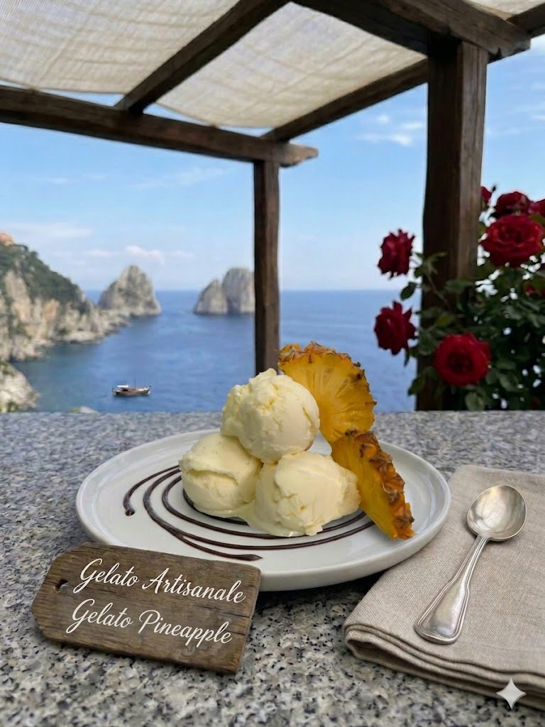 Authentic Italian Artisanal Gelato Pineapple