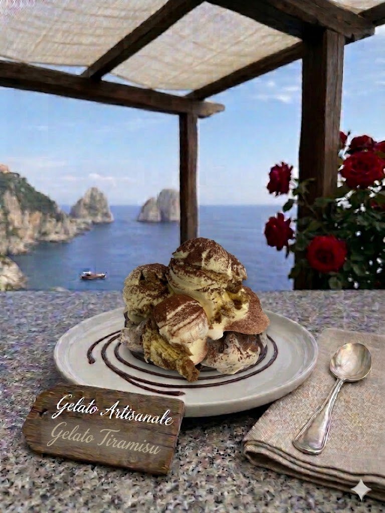 Authentic Italian Artisanal Gelato Tiramisu