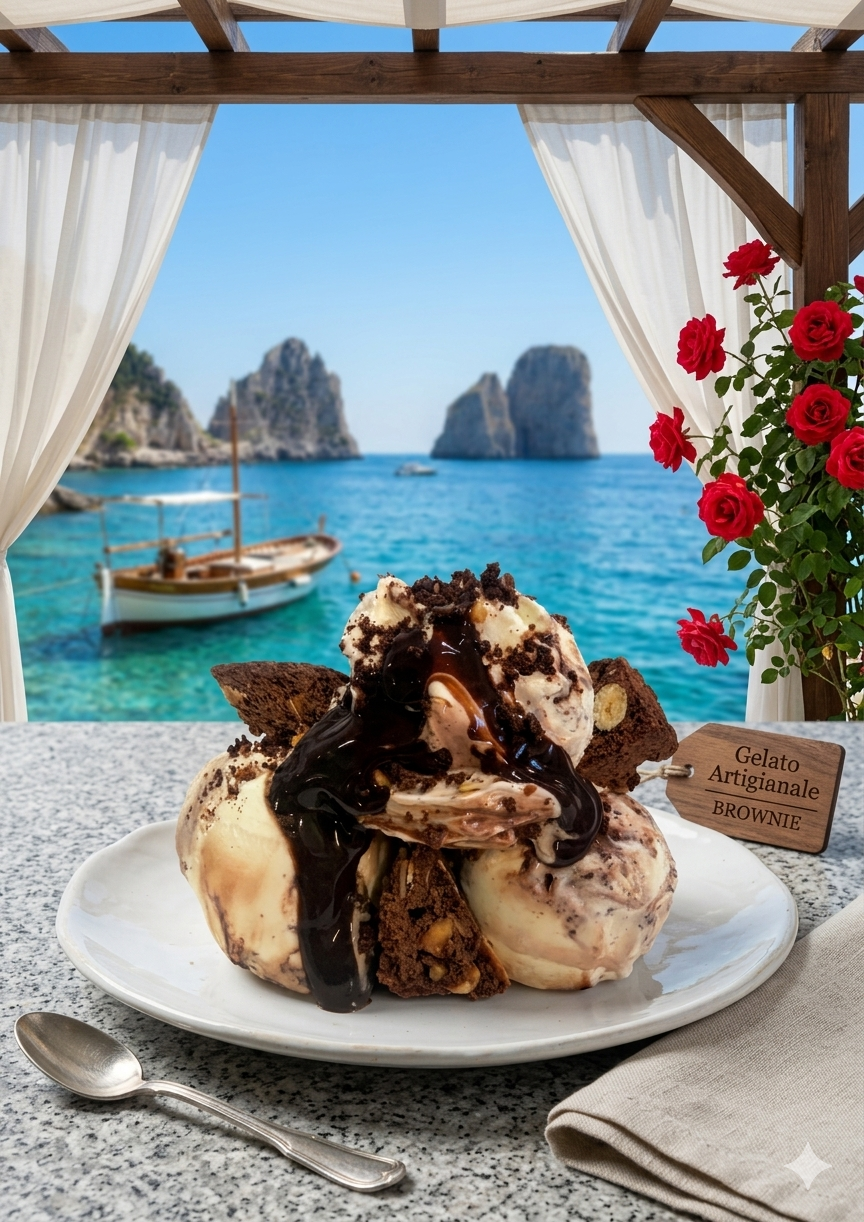 Authentic Italian Artisanal Gelato Brownies