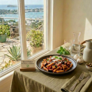 Handmade Artisanal penne alla norma